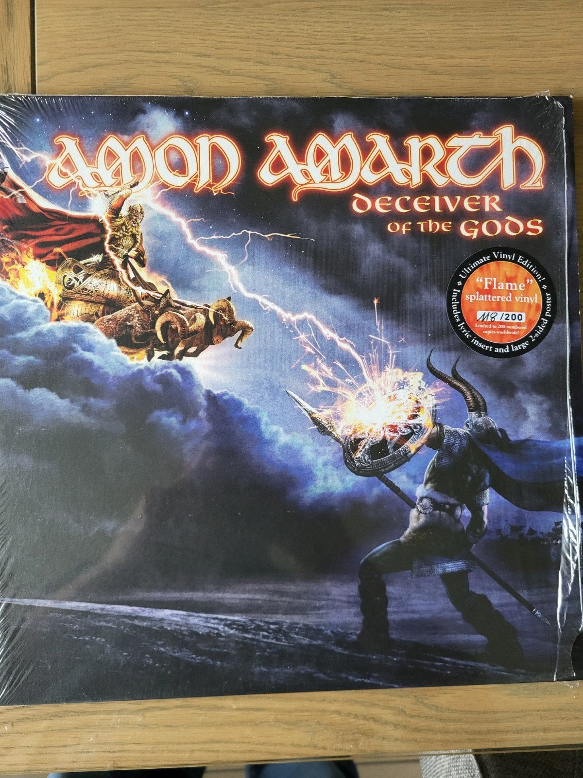 Deceiver Of The Gods – Flame Splattered Vinyl #148/200, Cd's en Dvd's, LP, Colored vinyl, Ophalen of Verzenden, Zo goed als nieuw