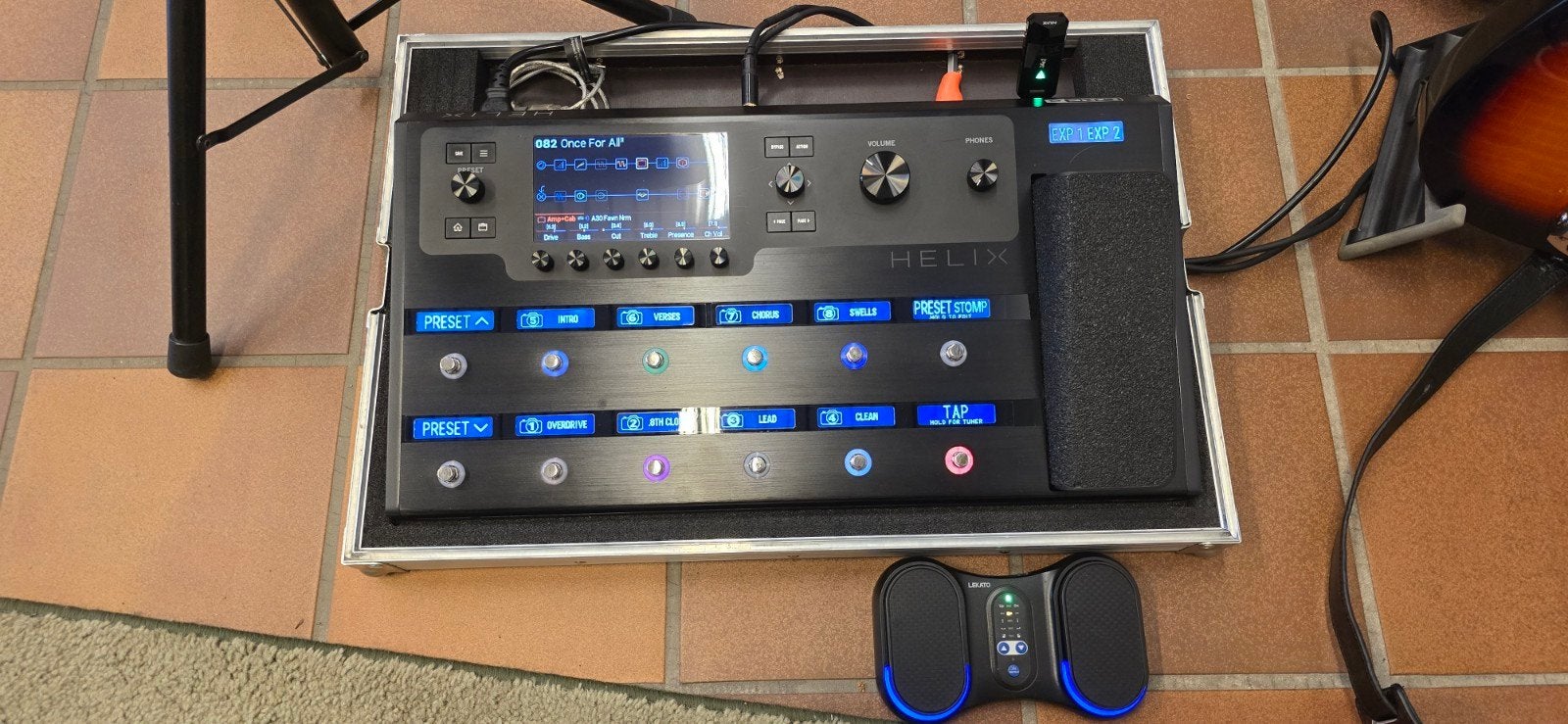 Line 6 Helix Floor + Thon Flight Case + Original Box, Muziek en Instrumenten, Effecten, Zo goed als nieuw, Overige typen, Ophalen