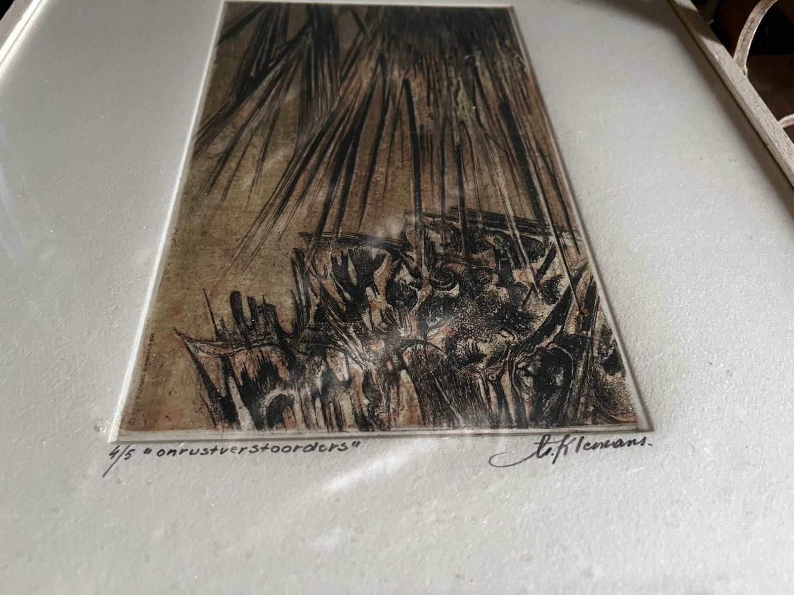 2 etsen Van Zaelen & klemans Gilbert, Enlèvement