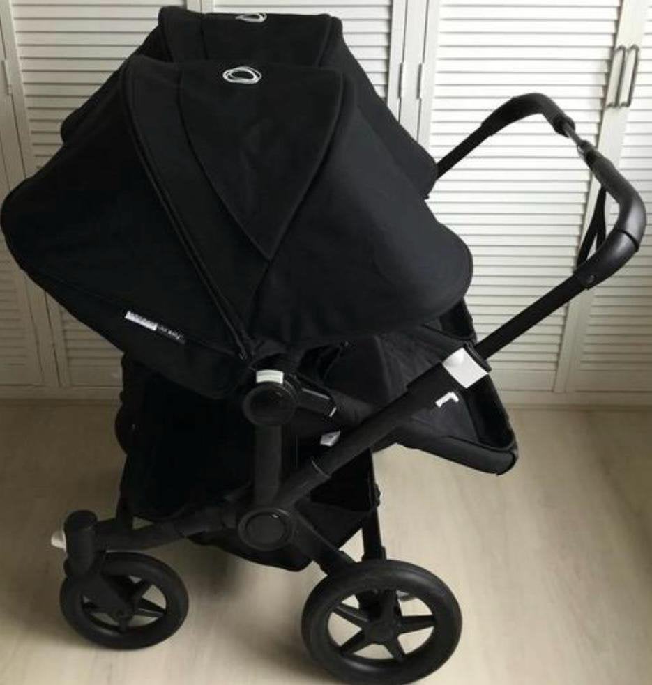 Bugaboo Donkey 3 Duo Black /Black, Enfants & Bébés, Enlèvement, Comme neuf, Poussette, Bugaboo