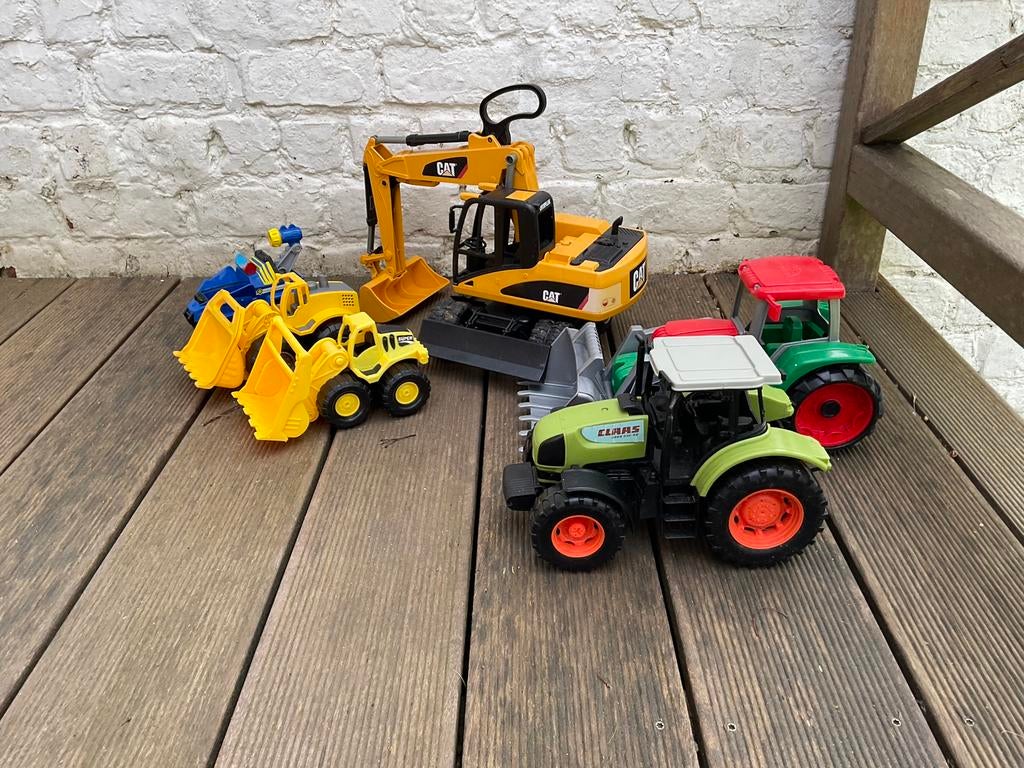 Tracteurs et grue Caterpilar, Enlèvement ou Envoi, Utilisé