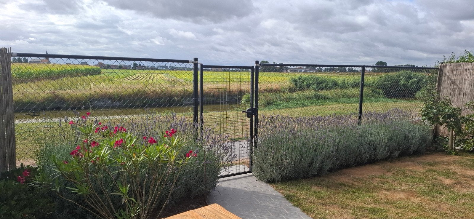 Afsluiting Betafence met tuinpoort, Ophalen, Met poort, Gebruikt, Tuinhek