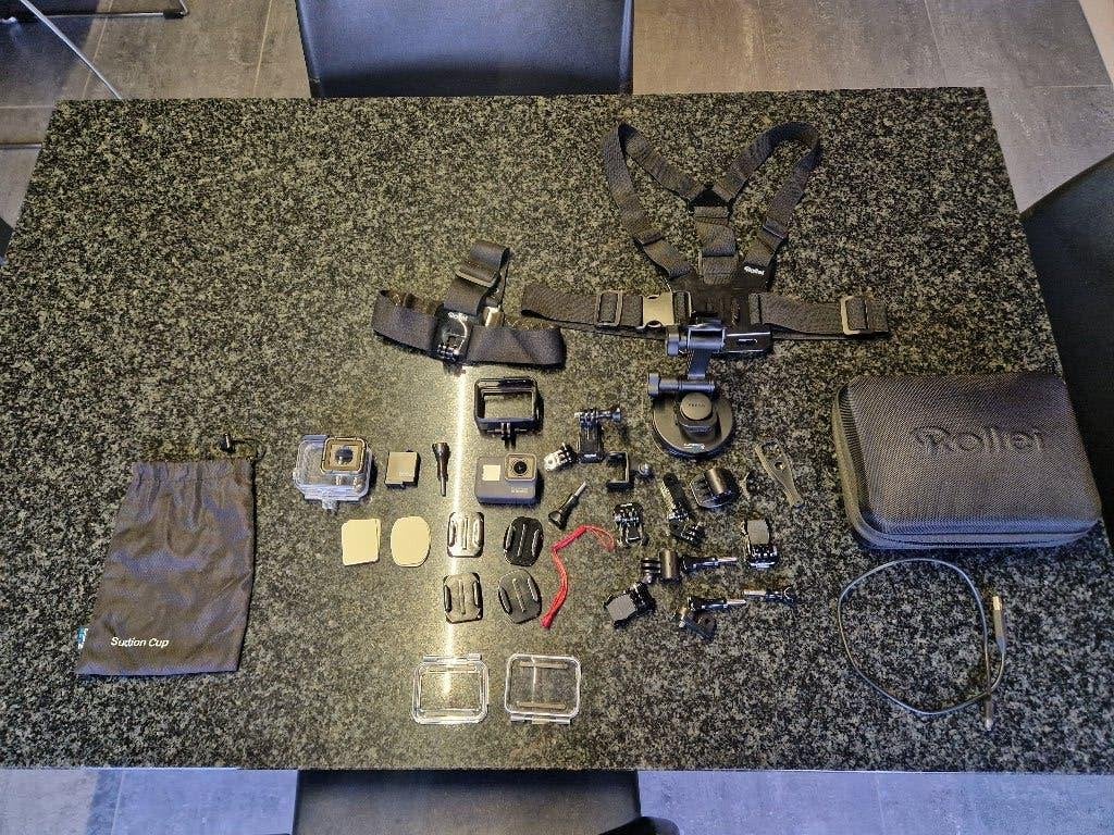 GoPro Hero 5 met extra batterij en accessoires, Ophalen, Gebruikt, GoPro