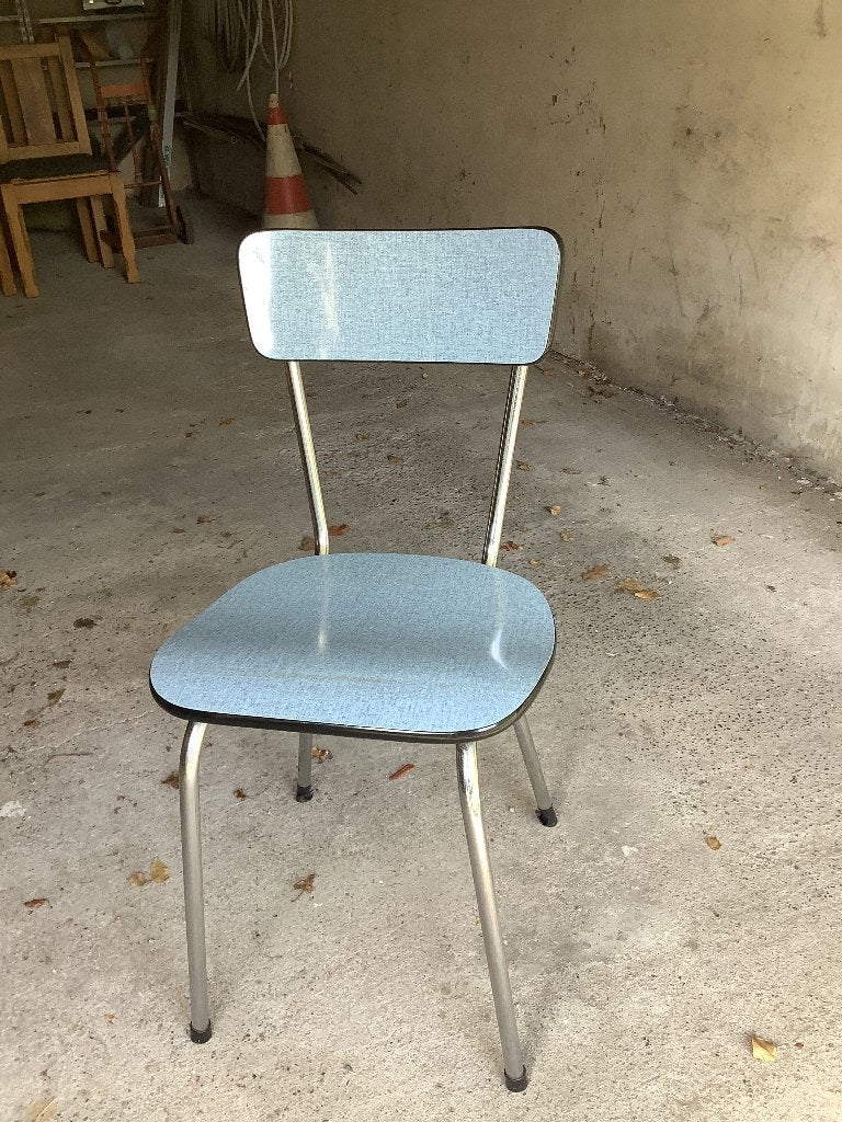 Stoelen, Maison & Meubles, Enlèvement, Utilisé, Métal, Bleu