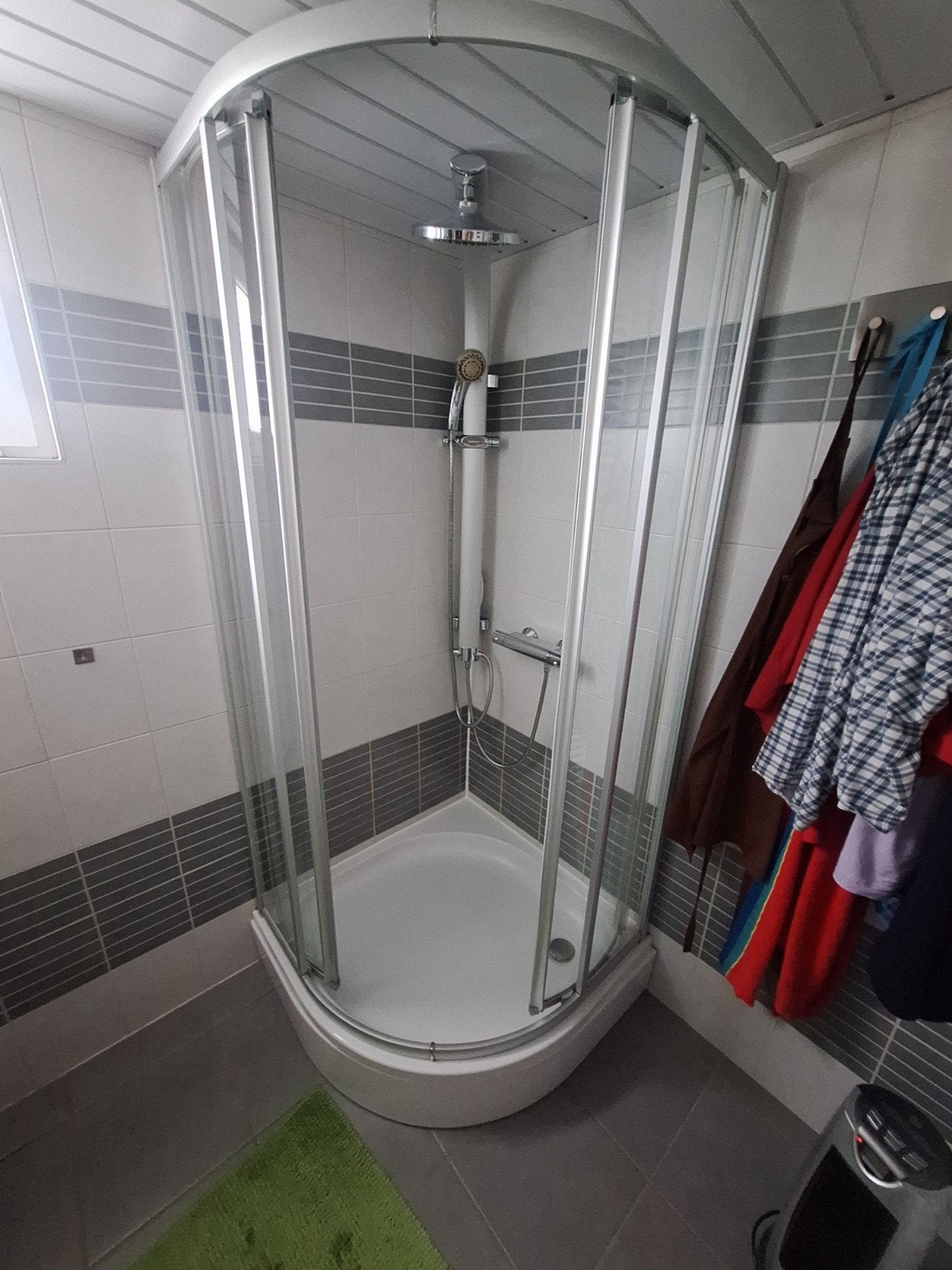 Cabine de douche d'angle 90 sur 90, Enlèvement