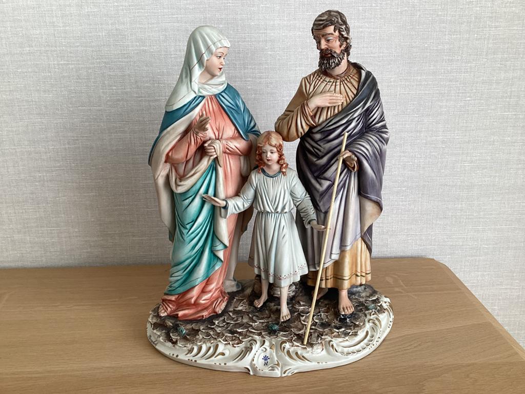Zeer mooi porceleine  Jozef en Maria beeld met Jesus., Antiek en Kunst, Ophalen