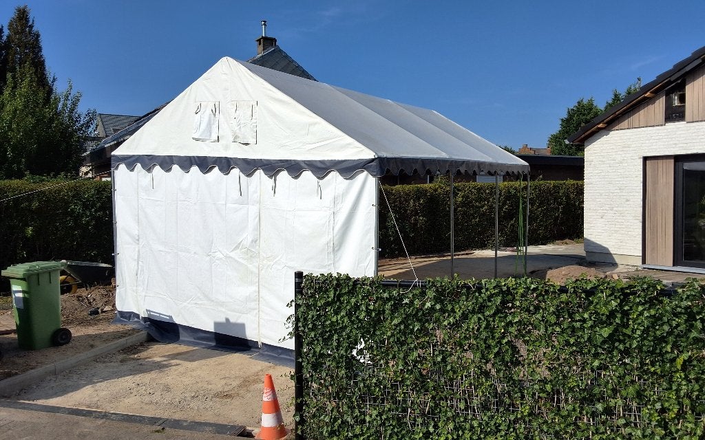 Tent, Tuin en Terras, Partytenten, Gebruikt, Partytent, 2 meter of meer, Minder dan 5 meter, 4 tot 6 meter, Opvouwbaar, Ophalen