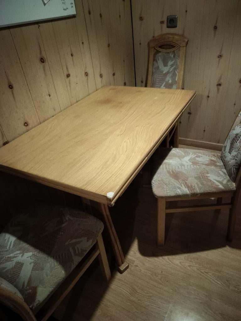 Keukentafel met stoelen, Huis en Inrichting, Tafels | Eettafels, Ophalen, Gebruikt