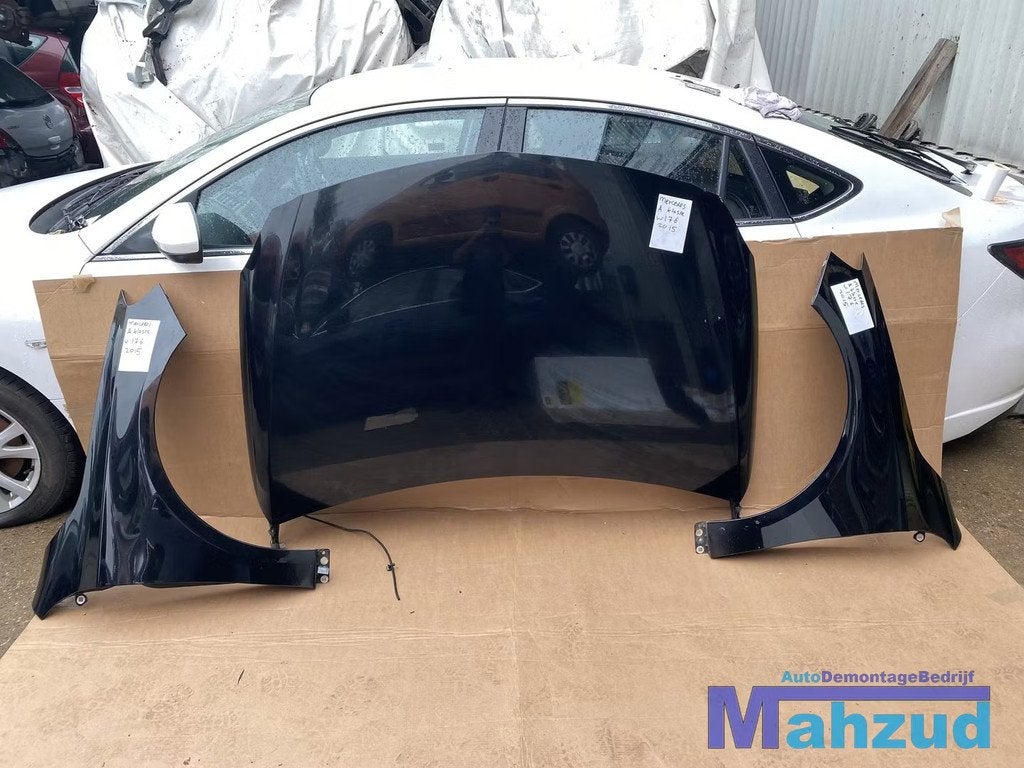 Mercedes A klasse W176 zwart motorkap linker rechter scherm, Auto-onderdelen, Carrosserie, Motorkap, Mercedes-Benz, Gebruikt
