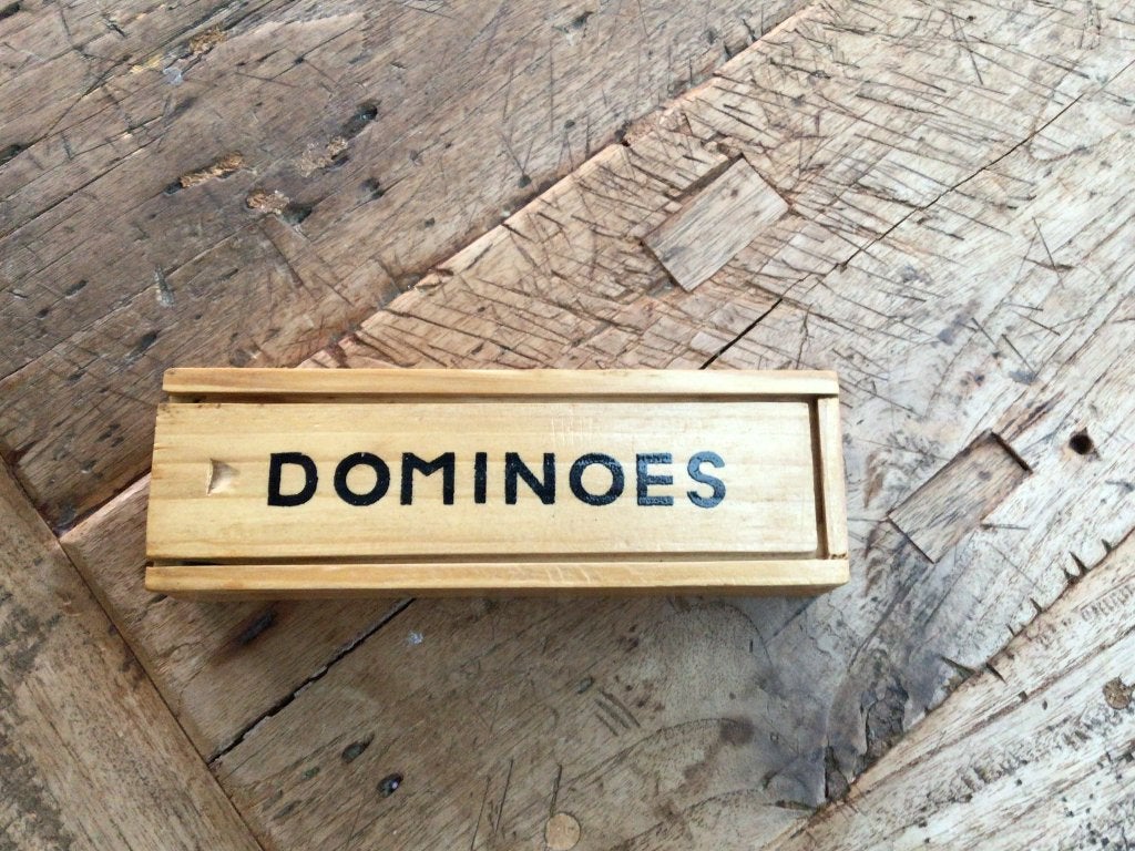 Dominospel, Ophalen of Verzenden, Zo goed als nieuw