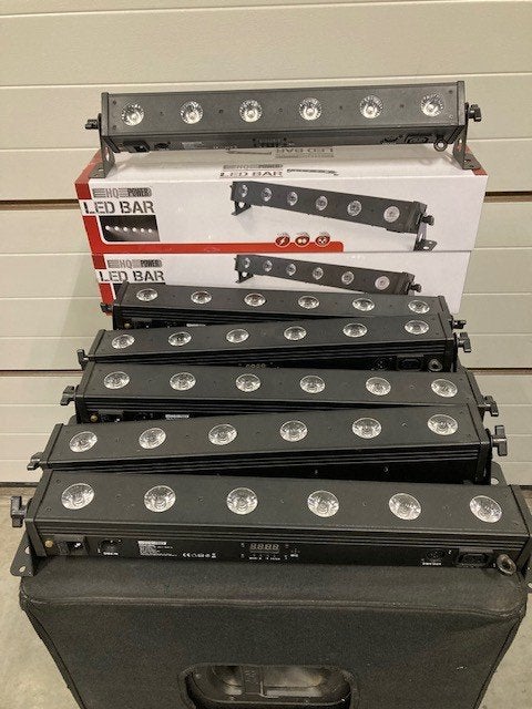 8 x LEDBAR - 6 x 6 W-LED - WARM-/KOUDWIT, Ophalen, Zo goed als nieuw