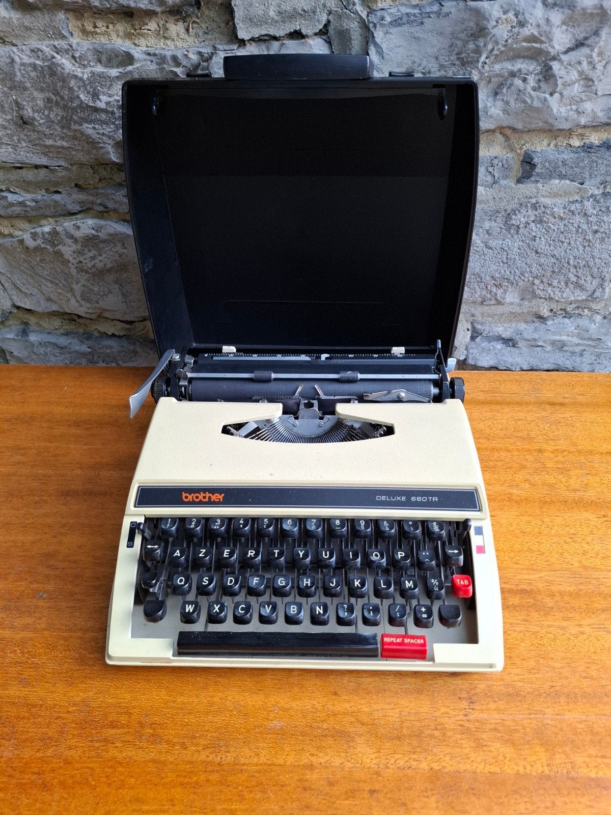 Machine à écrire vintage Brother Deluxe 660TR, Enlèvement, Brother, Brother, Brother