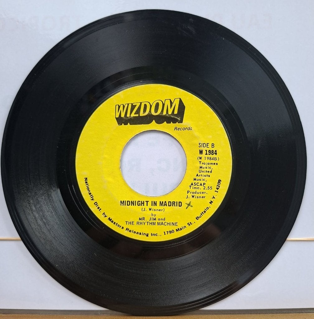 Mr. Jim & The Rhythm Machine - Midnight In Madrid, CD & DVD, Vinyles Singles, Pressage original, 7 inch, Utilisé, Jazz et Blues