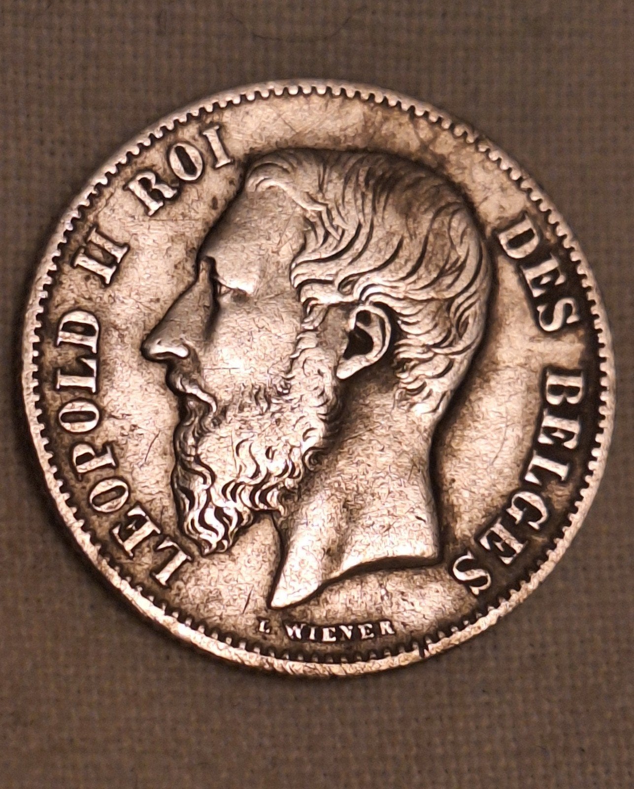 Zilveren 50 Centimes 1866 – Leopold II (Eerste Regeringsjare, Verzenden, Zilver, Zilver