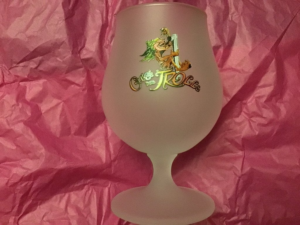 Cuvée des trolls bierglazen brouwerij Dubuisson M16, Ophalen of Verzenden