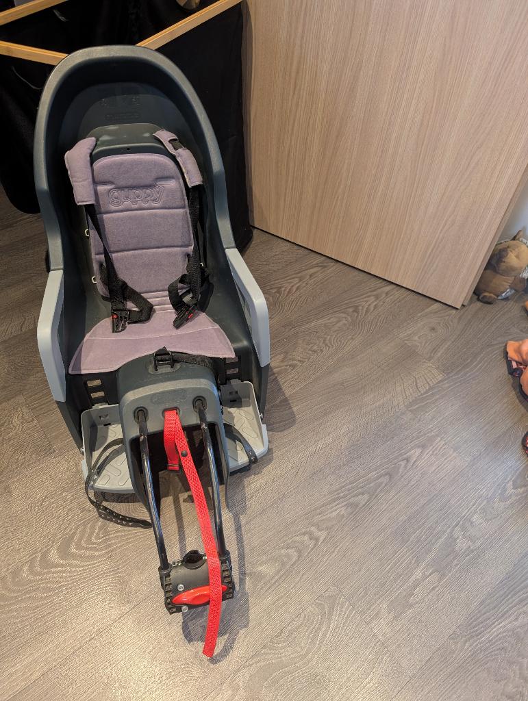 Polisport Guppy  fietsstoel, Vélos & Vélomoteurs, Accessoires vélo | Sièges de vélo, Enlèvement, Utilisé, Siège arrière, Guppy