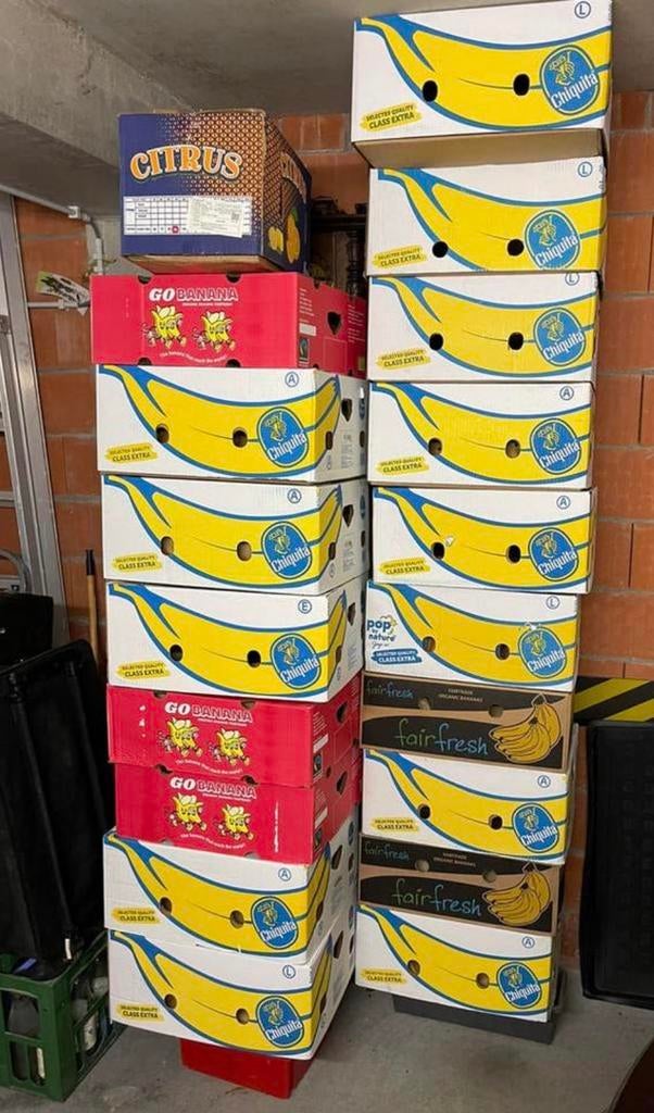 20 Bananendozen – Ideaal voor Verhuizing! Stevige kwaliteit, Doe-het-zelf en Bouw, Kratten en Dozen, Ophalen of Verzenden, Zo goed als nieuw