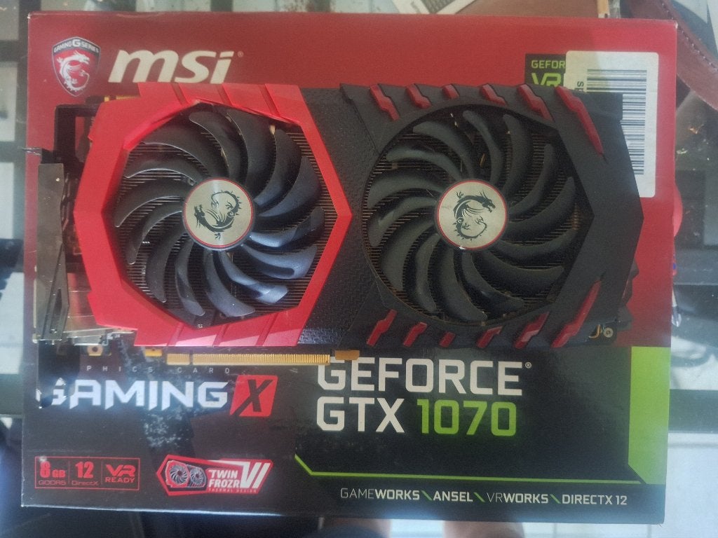 GTX 1070 MSI Gaming X, PCI-Express 3, Gebruikt, HDMI, Ophalen of Verzenden
