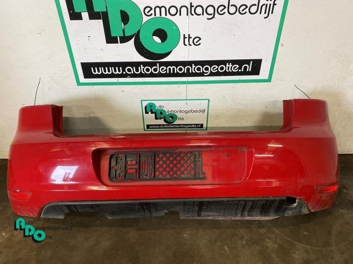 Achterbumper van een Volkswagen Golf (Golf 09-) (LY3D), Auto-onderdelen, Gebruikt, -, Volkswagen, -