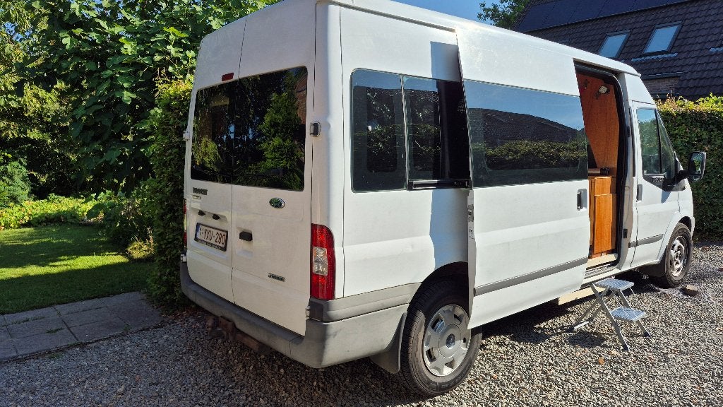 Ford Transit leuke campervan zelfbouw, Caravans en Kamperen, Mobilhomes, Chemisch toilet, Buscamper of Camperbus, Buitenlamp, Détecteur de fuite de gaz
