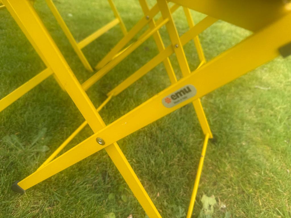 tuinsetje EMU Italia, Tuin en Terras, Ophalen, Zo goed als nieuw, Aluminium