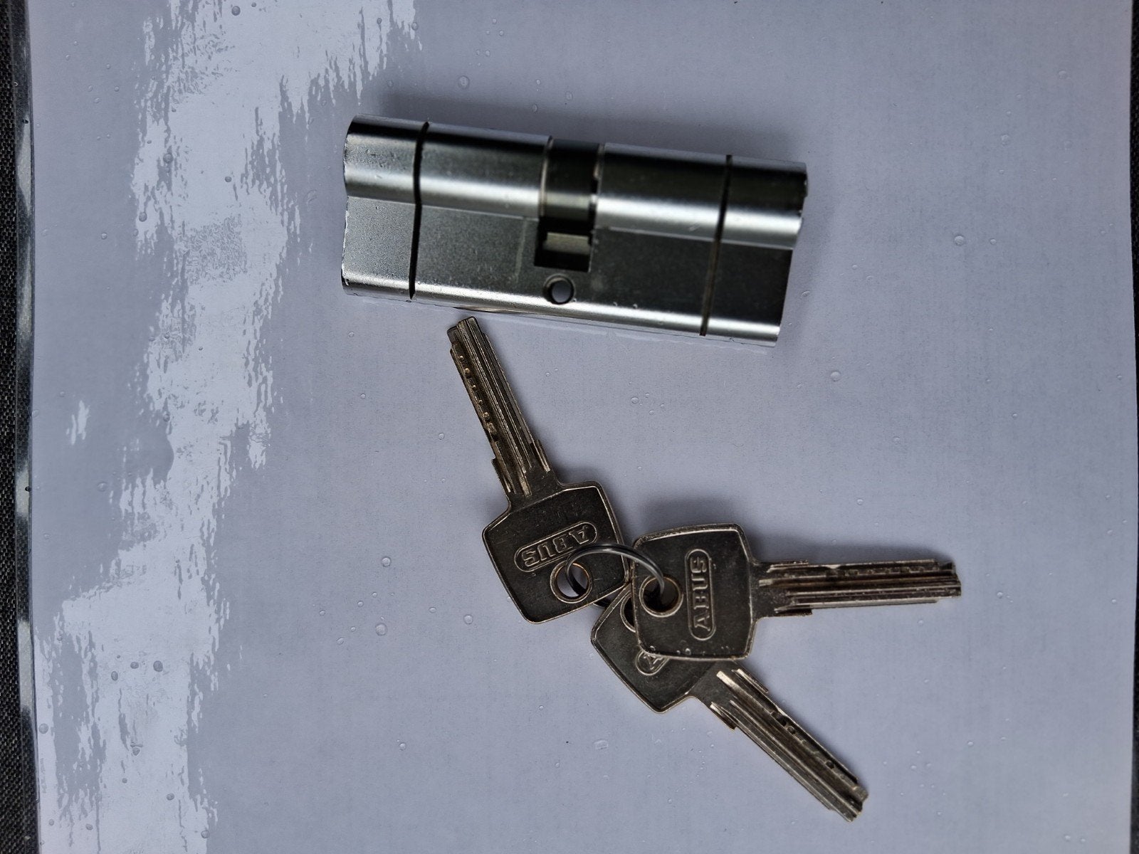 Abus cilinderslot 40x40, Ophalen