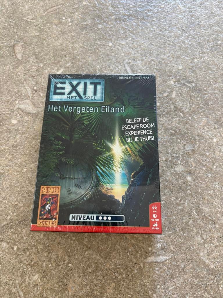 Exit - Het vergeten eiland, Hobby en Vrije tijd, Gezelschapsspellen | Overige, Een of twee spelers, Ophalen of Verzenden, Nieuw
