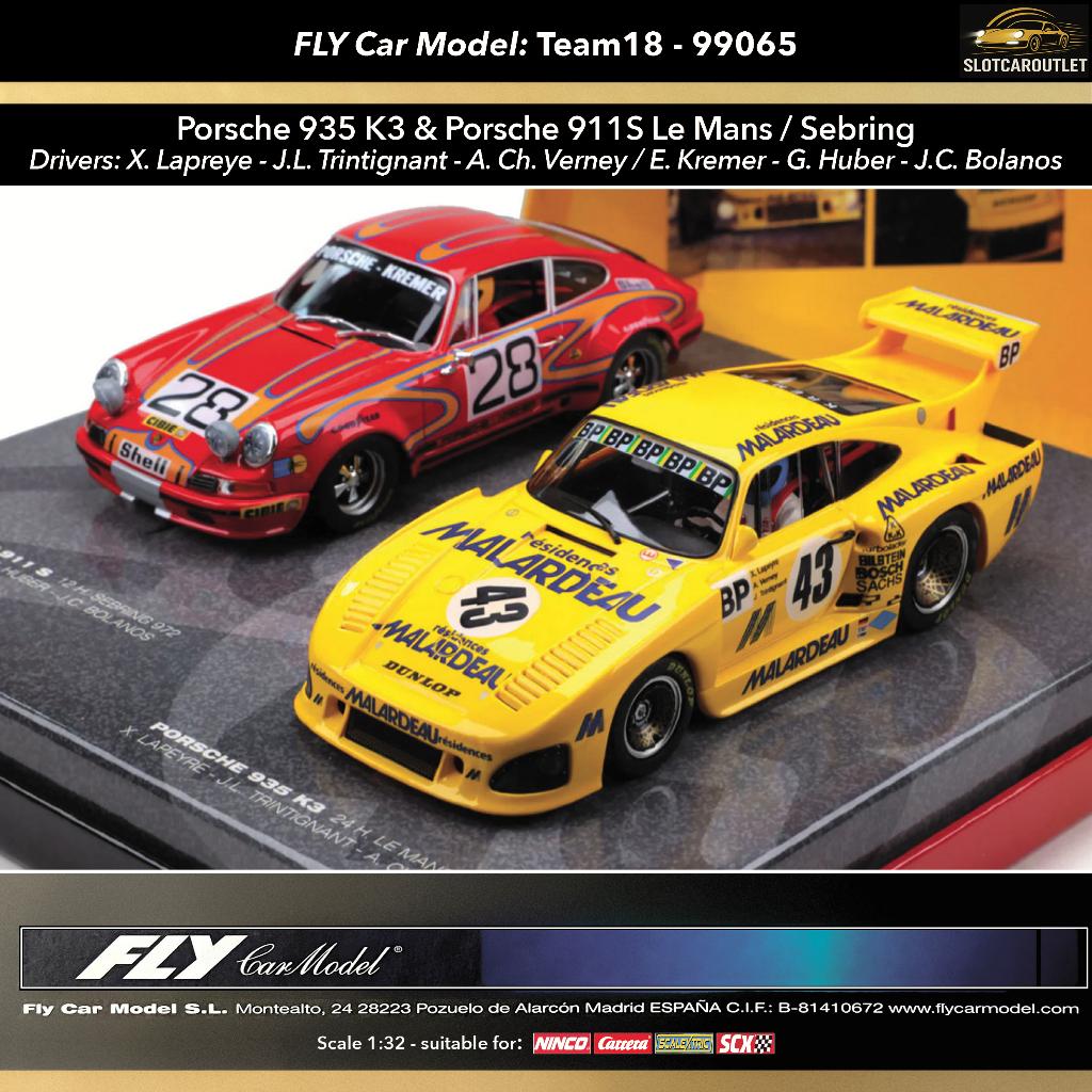99065  - Team 18 Fly Porsche 935 K3 & Porsche 911S Le Mans‼️, Ophalen of Verzenden, Nieuw, Elektrisch