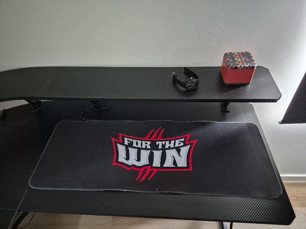 Bureau, Huis en Inrichting, Bureaus, Ophalen, Zwart, 74 cm, Zo goed als nieuw