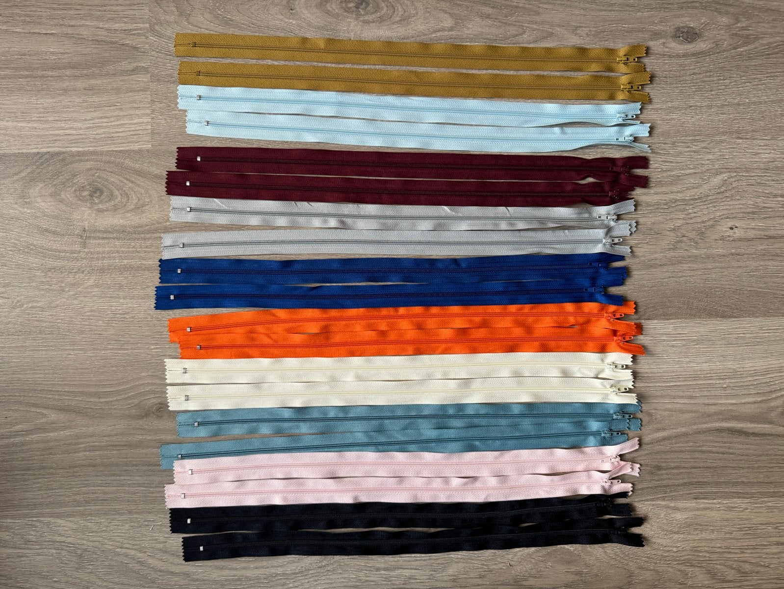 20 ritsen van 45cm, Hobby en Vrije tijd, Naaien en Fournituren, Ophalen of Verzenden, Nieuw