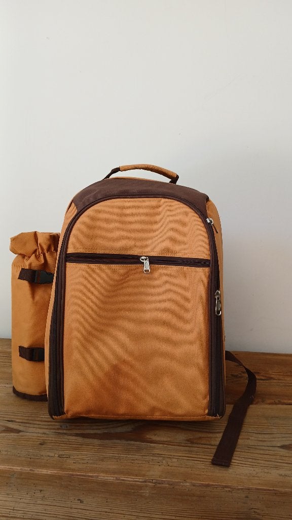 Yodo 2-Persoons Picknickrugzak met Koelvak- Bruin, Bijoux, Sacs & Beauté, Sacs | Sacs à dos, Autres marques, Enlèvement ou Envoi