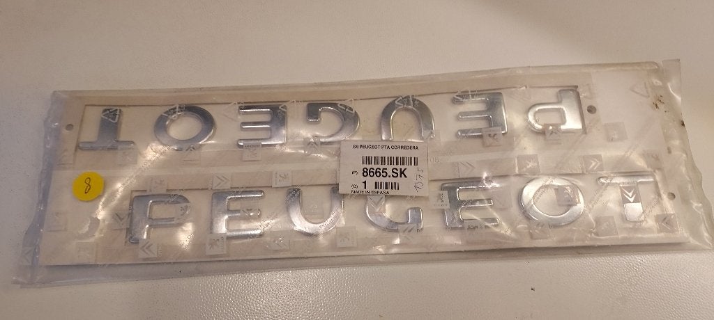 2 nog nieuwe kleefletters "Peugeot", Verzamelen, Merken en Reclamevoorwerpen, Nieuw, Verpakking, Verzenden