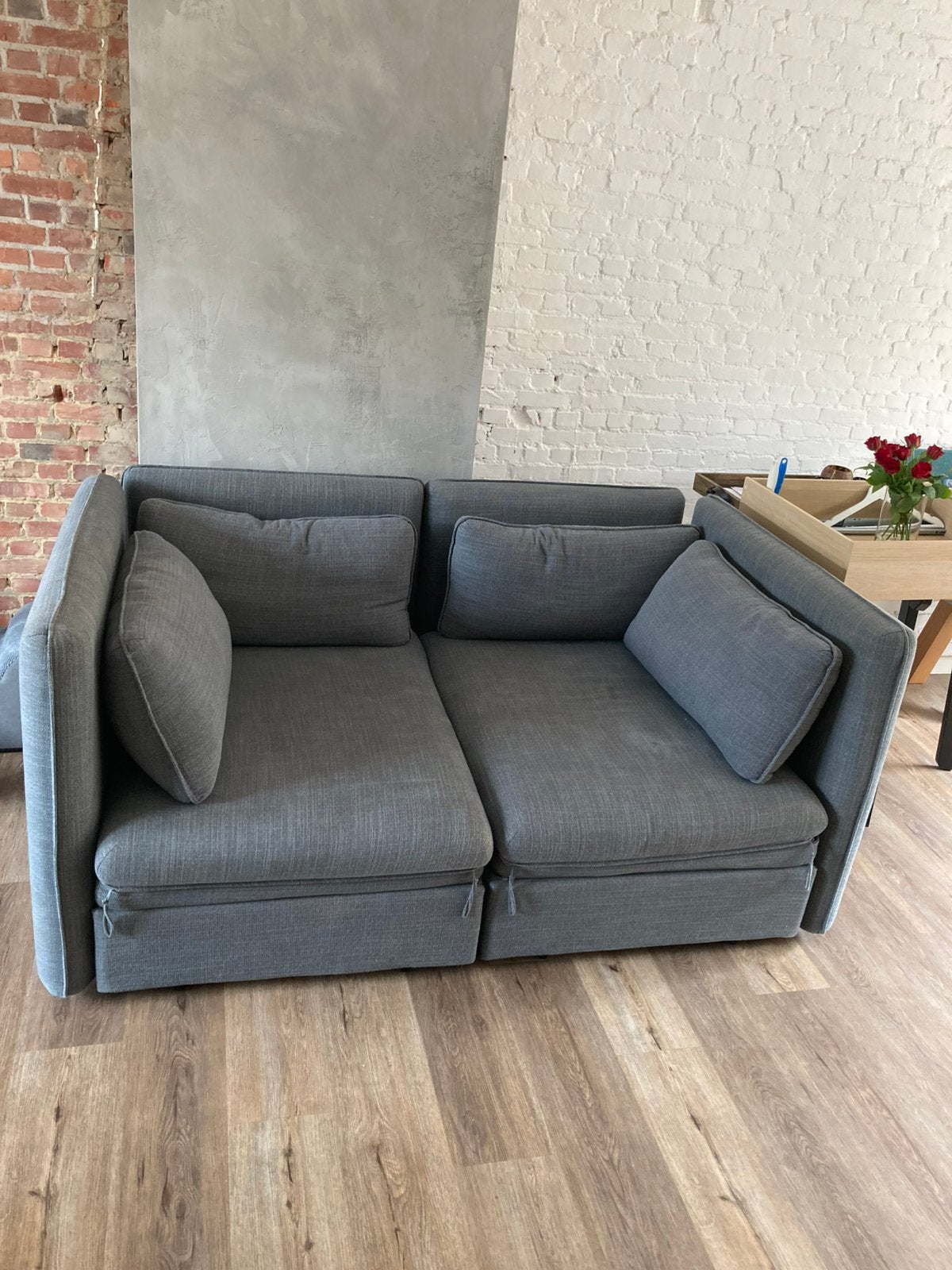 Sofa met slaapbank, Enlèvement, Utilisé, Tissus