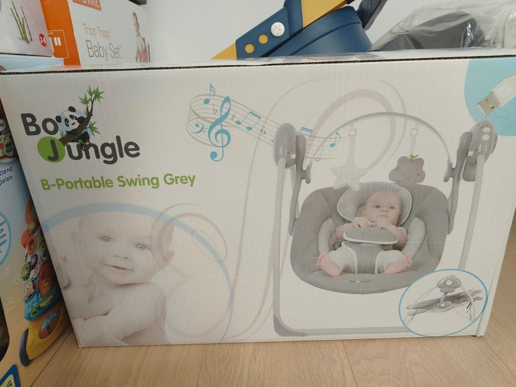 Bo Jungle B-Portable Swing Grey, Ophalen, Zo goed als nieuw