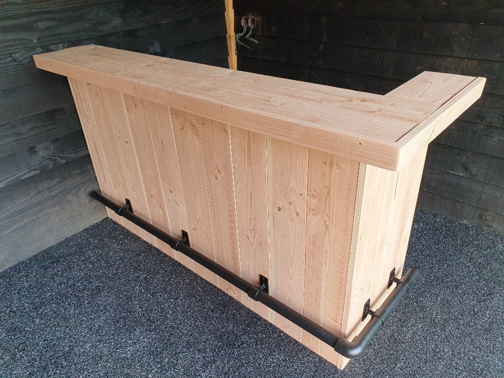 Unieke buitenbar, toog bar van douglashout of steigerhout, Ophalen, Nieuw in verpakking, Meubilair