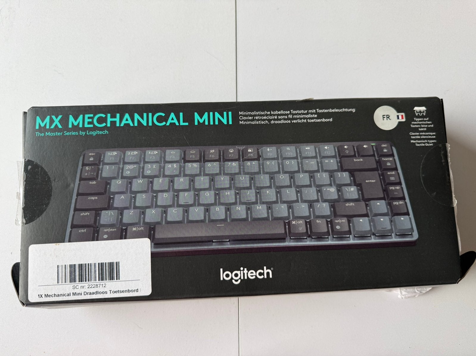 Logitech MX Mechanical Mini – compact mechanisch toetsenbord, Computers en Software, Toetsenborden, Ophalen of Verzenden, Zo goed als nieuw