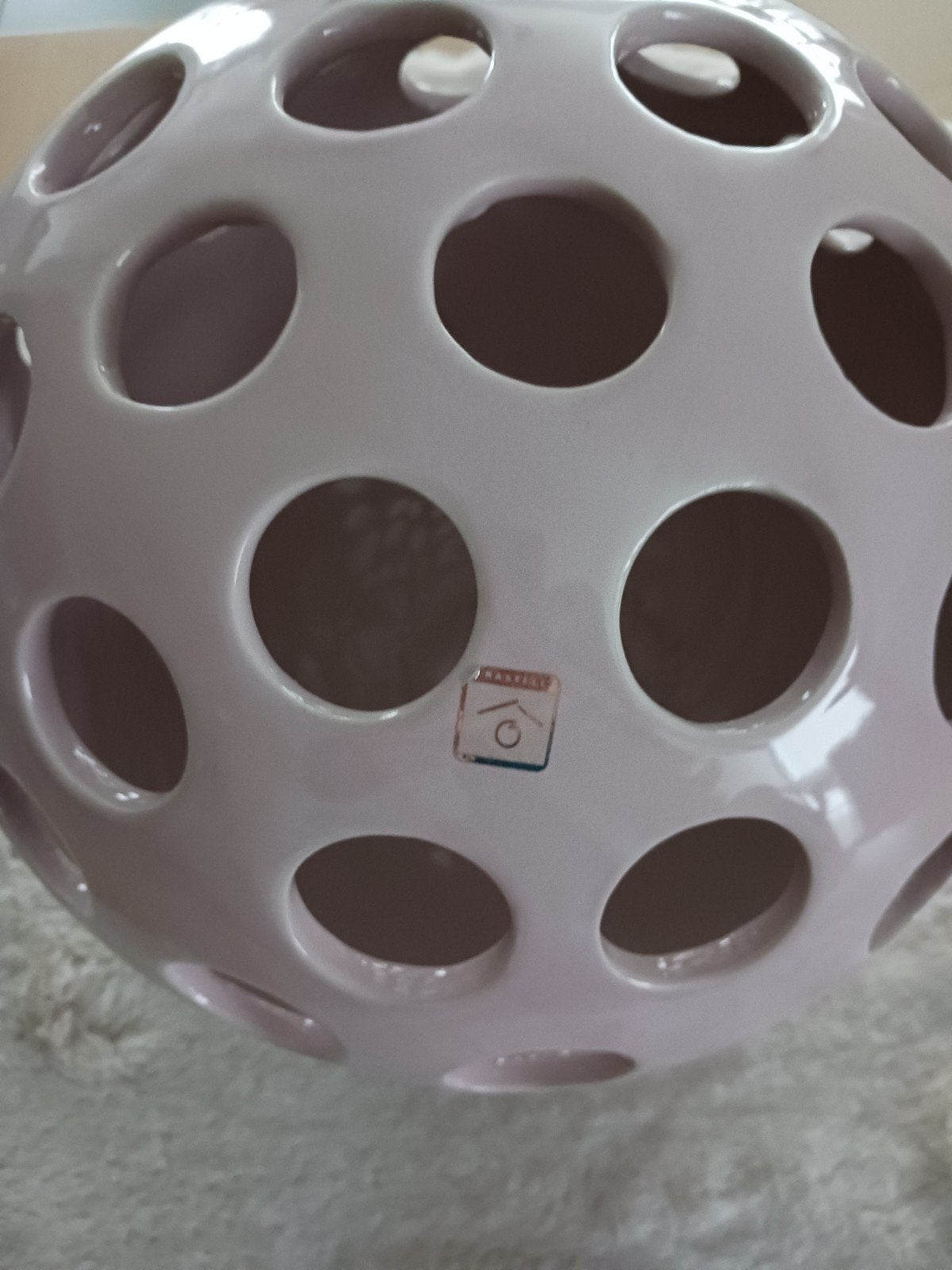 Grote moderne roze vaas te koop., Ophalen, Zo goed als nieuw, Roze