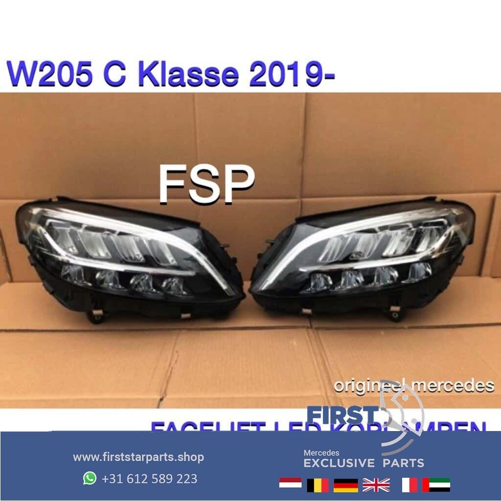 W205 Facelift koplamp links / rechts LED Mercedes C Klasse 2, Gebruikt, -, Ophalen of Verzenden, -