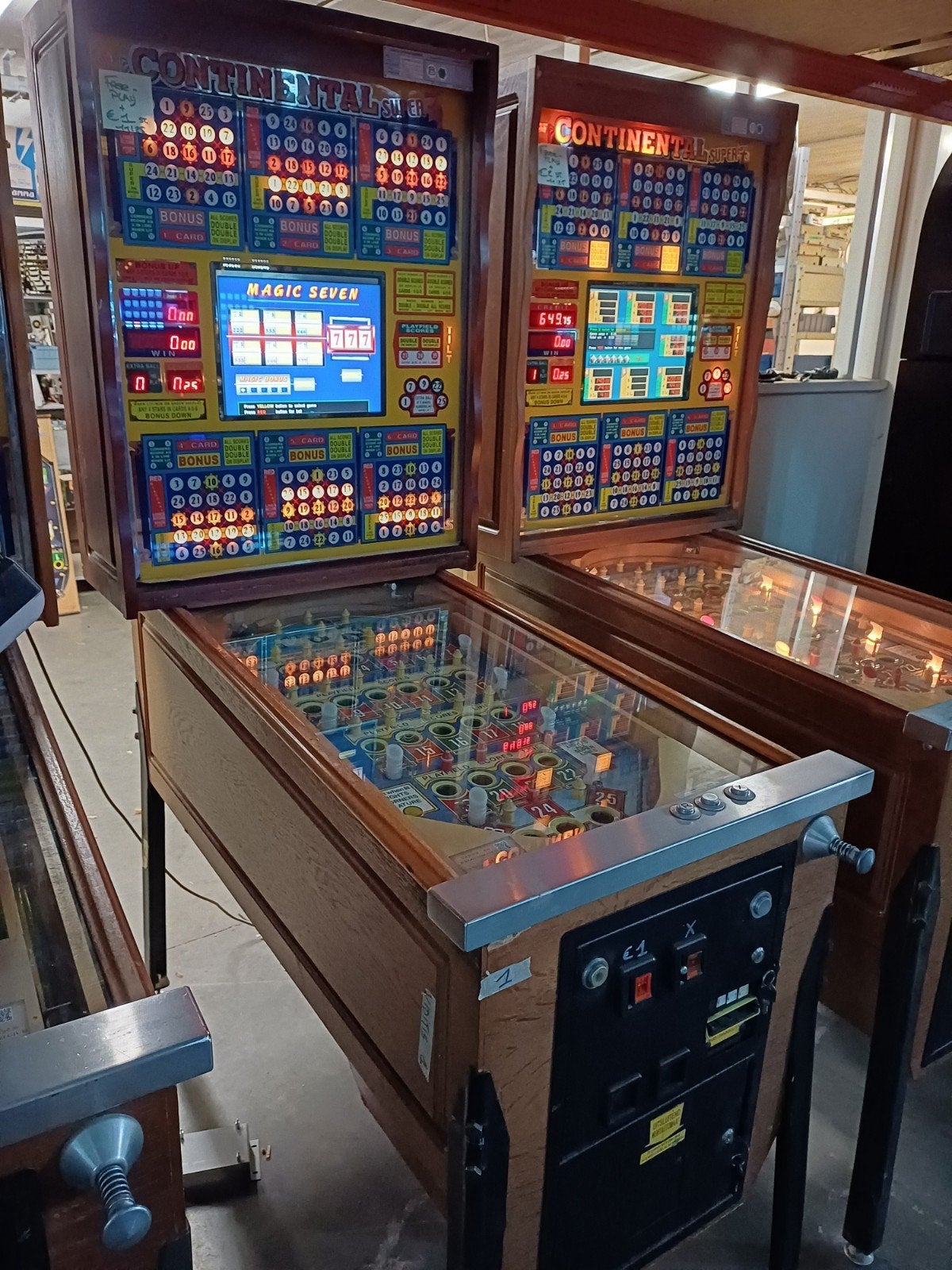 Bingo's 4x Continental Super7, Verzamelen, Automaten | Gokkasten en Fruitautomaten, Ophalen