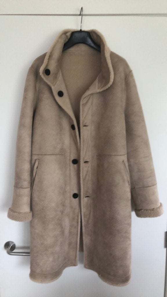 winterjas, Beige, Maat 46/48 (XL) of groter, Nieuw, Ophalen of Verzenden