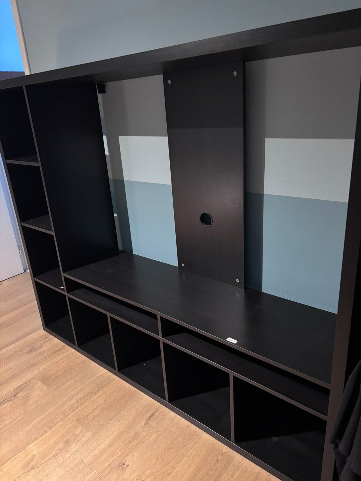Ikea kallax tv meubel donker bruin, Huis en Inrichting, Kasten |Televisiemeubels, Ophalen, Zo goed als nieuw