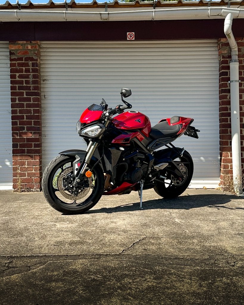 Triumph Street Triple 765 RS - Rouge carnaval, Permis Moto A, Entreprise, Occasion, Plus de 35 kW