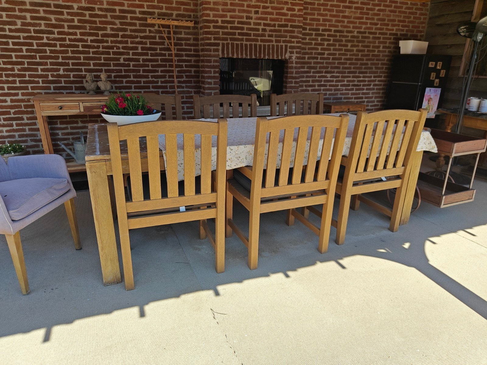 Teak (blok)stoelen, Ophalen, Stoel