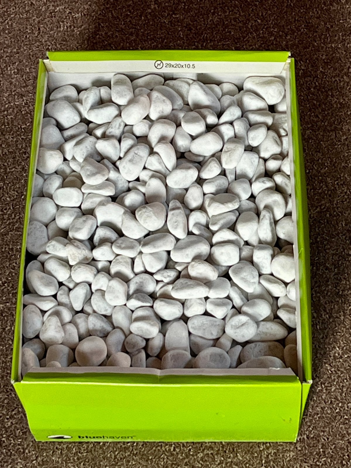 Witte steentjes voor aquarium. 2-4 cm. 8.600 gram, Ophalen