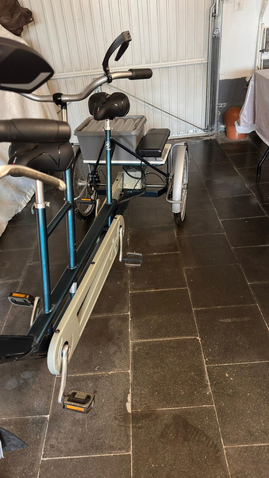 Elektrische driewieltandem te koop - in zeer goede staat, Fietsen en Brommers, Ophalen, Zo goed als nieuw