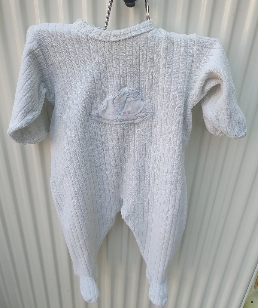 Witte pyjama maat 67 van Petit-Bateau, Nacht- of Onderkleding, Gebruikt, Petit-bateau, Jongetje of Meisje