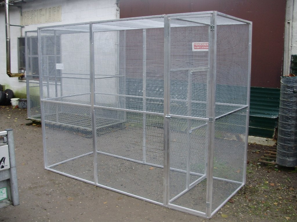 nieuwe Aluminium Volière met inkom sas 1m x 2,5 meter x 2 m, Enlèvement, Neuf, Aluminium, Volière