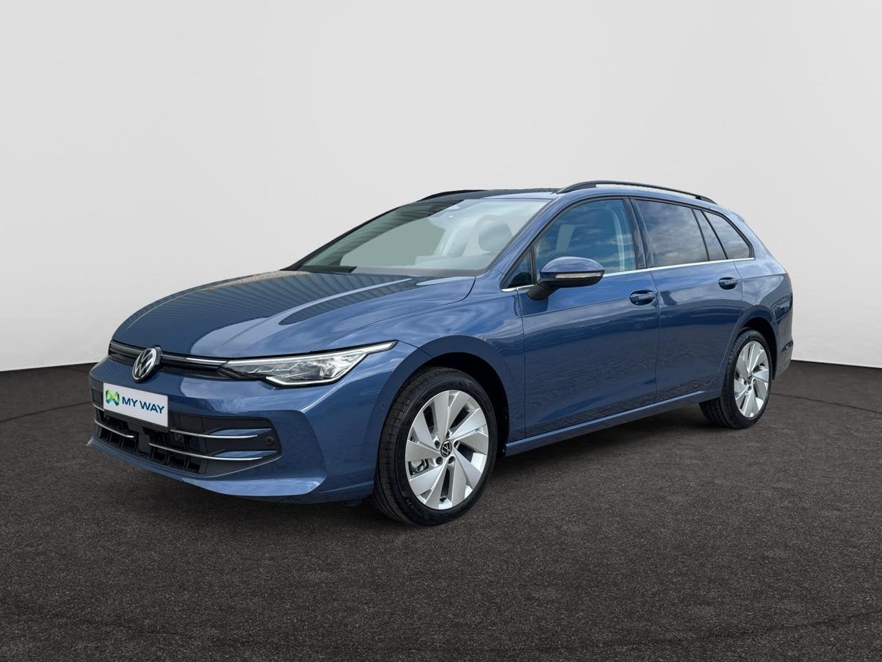 Volkswagen Golf VIII SW Golf Variant 1.5 eTSI Style Business, Auto's, Automaat, Blauw, 124 g/km, Break