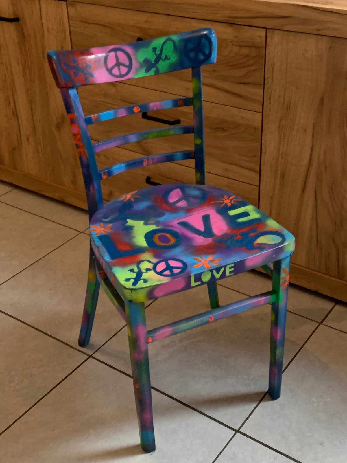 Set van 2 kunstenaarsstoelen, 2 klapstoelen en tafel, Huis en Inrichting, Stoelen, Ophalen, Gebruikt, Vier