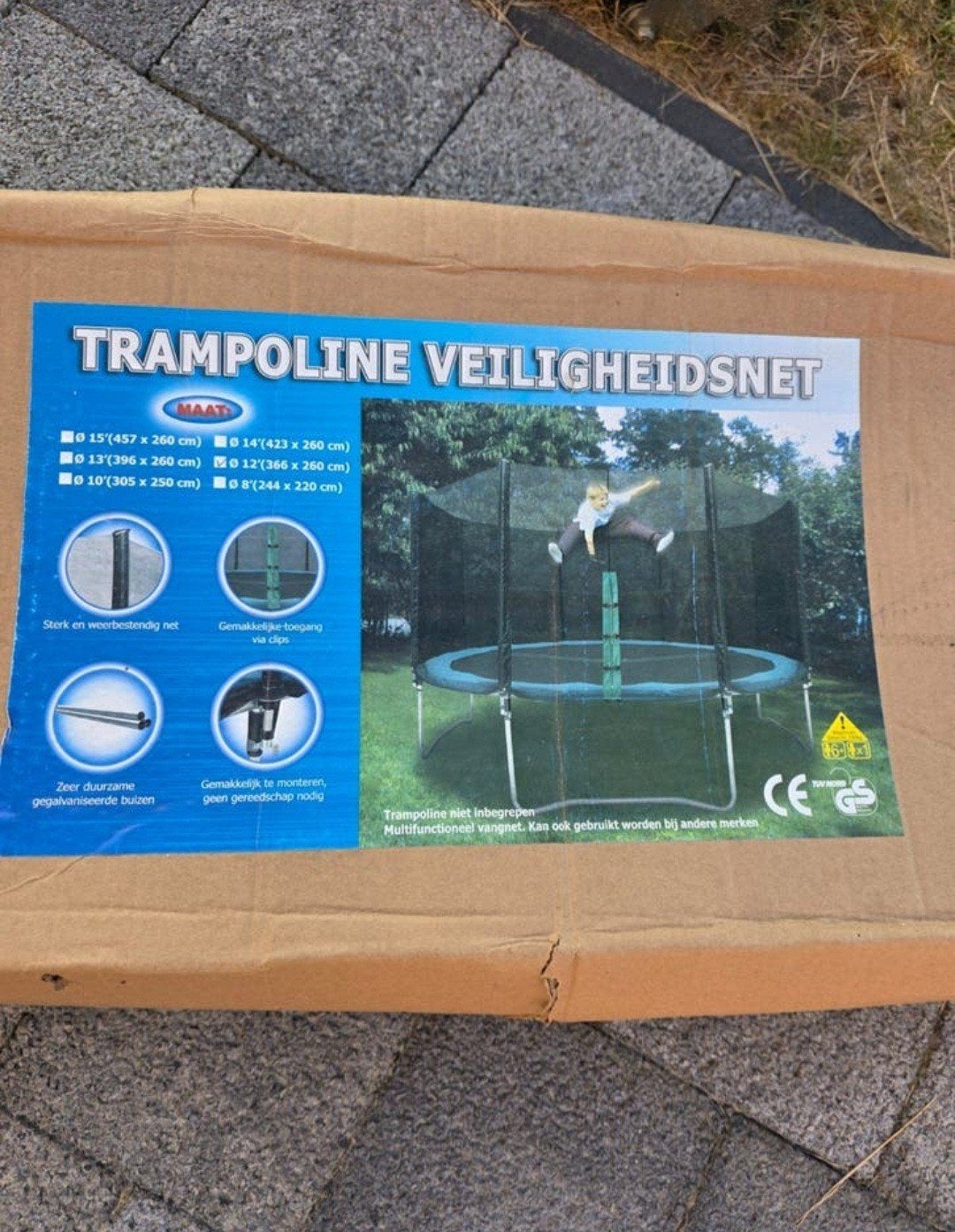 Veiligheidsnet met palen, Kinderen en Baby's, Speelgoed | Buiten | Trampolines, Ophalen